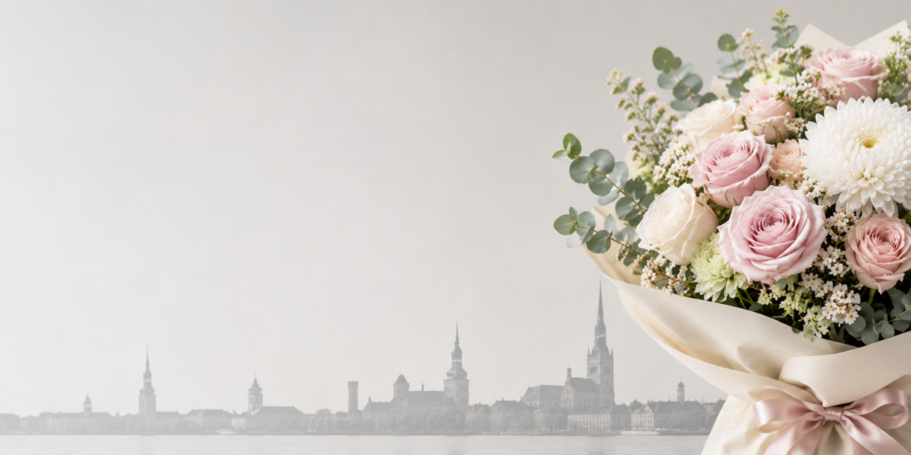Lillekimp kulleriga saatmiseks Tallinnas