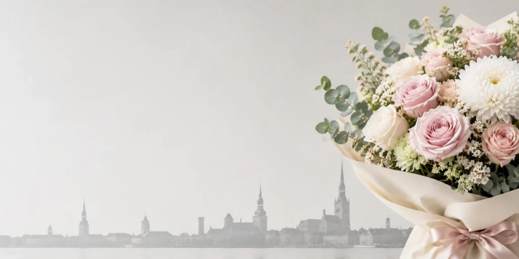 Lillekimp kulleriga saatmiseks Tallinnas